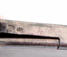 Ezüst névjegykártya tartó. Jelzett. 9,5x6 cm 56 g