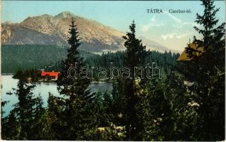 Tátra, Magas Tátra, Vysoké Tatry; Csorba-tó. Feitzinger Ede No. 250/III. a. / Strbské pleso / lake