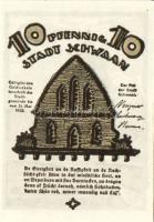 Német Birodalom/Weimari Köztársaság/ Schwaan 1922. 10Pf + 25Pf + 50Pf 3klf db, teljes sor T:I