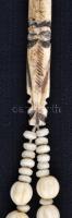 Csont rózsafüzér, használt állapotban h: 20 cm