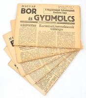 1968 A Magyar Bor és Gyümölcs című újság 6 db száma