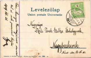 1909 Tátra, Magas Tátra, Vysoké Tatry; Csorba-tó, szálloda. Cattarino S. kiadása 205. sz. / Csorba-S...