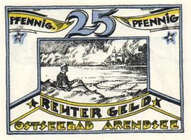 Német Birodalom/Weimari Köztársaság/ Arendsee 1922. 10Pf + 25Pf + 50Pf 3klf db, teljes sor T:I