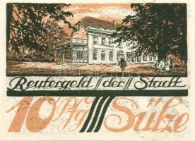 Német Birodalom/Weimari Köztársaság/ Sülze 1922. 10Pf + 25Pf + 50Pf 3klf db, teljes sor T:I