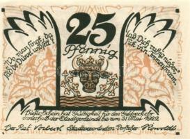 Német Birodalom/Weimari Köztársaság/ Sülze 1922. 10Pf + 25Pf + 50Pf 3klf db, teljes sor T:I