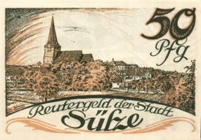 Német Birodalom/Weimari Köztársaság/ Sülze 1922. 10Pf + 25Pf + 50Pf 3klf db, teljes sor T:I