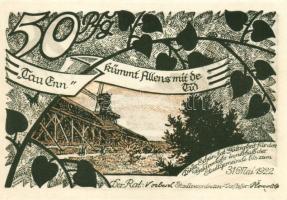 Német Birodalom/Weimari Köztársaság/ Sülze 1922. 10Pf + 25Pf + 50Pf 3klf db, teljes sor T:I