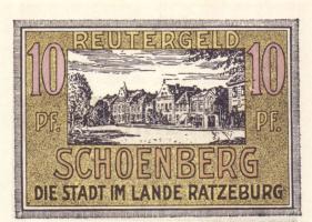 Német Birodalom/Weimari Köztársaság/ Schönberg 1922. 10Pf + 25Pf + 50Pf 3klf db, teljes sor T:I