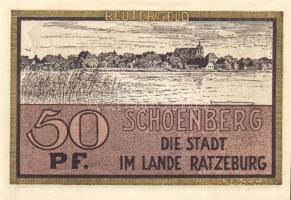 Német Birodalom/Weimari Köztársaság/ Schönberg 1922. 10Pf + 25Pf + 50Pf 3klf db, teljes sor T:I