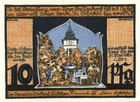 Német Birodalom/Weimari Köztársaság/ Lübtheen 1922. 10Pf + 25Pf + 50Pf 3klf db, teljes sor T:I