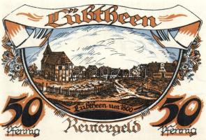 Német Birodalom/Weimari Köztársaság/ Lübtheen 1922. 10Pf + 25Pf + 50Pf 3klf db, teljes sor T:I