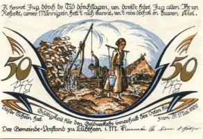 Német Birodalom/Weimari Köztársaság/ Lübtheen 1922. 10Pf + 25Pf + 50Pf 3klf db, teljes sor T:I