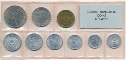 1971. 2f-10Ft (9xklf) érmés forgalmi sor fóliatokban T:1- kis patina 
Adamo FO4