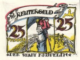 Német Birodalom/Weimari Köztársaság/ Kröpelin 1922. 10Pf + 25Pf + 50Pf 3klf db, teljes sor T:I