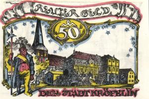 Német Birodalom/Weimari Köztársaság/ Kröpelin 1922. 10Pf + 25Pf + 50Pf 3klf db, teljes sor T:I