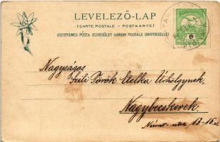 1909 Tátra, Magas Tátra, Vysoké Tatry; Felkai-völgy a Virágoskert-toronnyal és a Gránátfallal, Lengy...