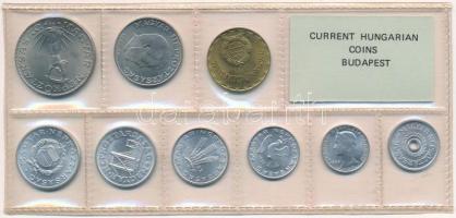 1982. 2f-10Ft (9xklf) érmés forgalmi sor fóliatokban T:1 Adamo FO15