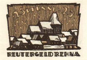 Német Birodalom/Weimari Köztársaság/ Rehna 1922. 10Pf + 25Pf + 50Pf 3klf db, teljes sor T:I