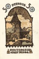 Német Birodalom/Weimari Köztársaság/ Rehna 1922. 10Pf + 25Pf + 50Pf 3klf db, teljes sor T:I