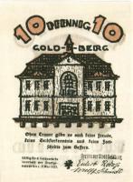 Német Birodalom/Weimari Köztársaság/ Goldberg 1922. 10Pf + 25Pf + 50Pf 3klf db, teljes sor T:I