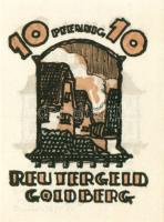 Német Birodalom/Weimari Köztársaság/ Goldberg 1922. 10Pf + 25Pf + 50Pf 3klf db, teljes sor T:I