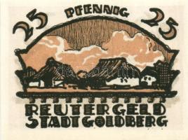 Német Birodalom/Weimari Köztársaság/ Goldberg 1922. 10Pf + 25Pf + 50Pf 3klf db, teljes sor T:I