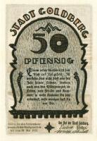 Német Birodalom/Weimari Köztársaság/ Goldberg 1922. 10Pf + 25Pf + 50Pf 3klf db, teljes sor T:I