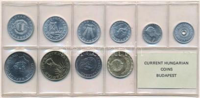 1986. 2f-20Ft (10xklf) érmés forgalmi sor fóliatokban T:1 Adamo FO19