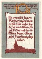 Német Birodalom/Weimari Köztársaság/ Gnoien 1922. 10Pf + 25Pf + 50Pf 3klf db, teljes sor T:I