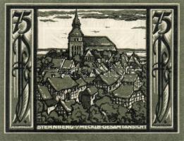 Német Birodalom/Weimari Köztársaság/ Sternberg 1922. 50Pf + 75Pf(2x) 3klf db, teljes sor T:I