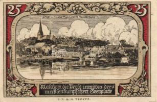 Német Birodalom/Weimari Köztársaság/ Malchow D.N. 25Pf + 50Pf + 75Pf + 1.50M + 3M 5klf db, teljes sor T:I-