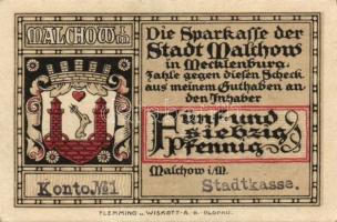 Német Birodalom/Weimari Köztársaság/ Malchow D.N. 25Pf + 50Pf + 75Pf + 1.50M + 3M 5klf db, teljes so...