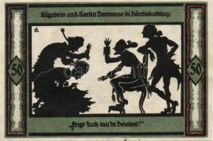 Német Birodalom/Weimari Köztársaság/ Neustrelitz 1921. 50Pf(6x) 6klf db, teljes sor T:I