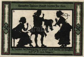 Német Birodalom/Weimari Köztársaság/ Neustrelitz 1921. 50Pf(6x) 6klf db, teljes sor T:I