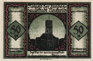 Német Birodalom/Weimari Köztársaság/ Neustrelitz 1921. 50Pf(6x) 6klf db, teljes sor T:I