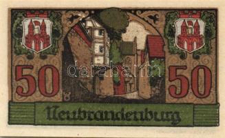 Német Birodalom/Weimari Köztársaság/ Neubrandenburg 1921. 25Pf(3x) + 50Pf(3x) + 75Pf(3x) 9klf db, te...