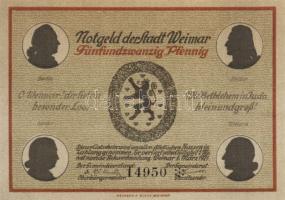 Német Birodalom/Weimari Köztársaság/ Weimar 1921. 25Pf(6x) 6klf db, teljes sor T:I