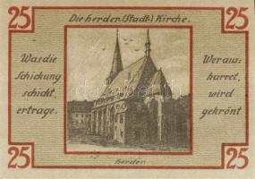 Német Birodalom/Weimari Köztársaság/ Weimar 1921. 25Pf(6x) 6klf db, teljes sor T:I