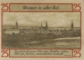 Német Birodalom/Weimari Köztársaság/ Weimar 1921. 25Pf(6x) 6klf db, teljes sor T:I