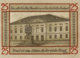 Német Birodalom/Weimari Köztársaság/ Weimar 1921. 25Pf(6x) 6klf db, teljes sor T:I