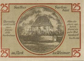 Német Birodalom/Weimari Köztársaság/ Weimar 1921. 25Pf(6x) 6klf db, teljes sor T:I