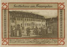 Német Birodalom/Weimari Köztársaság/ Weimar 1921. 25Pf(6x) 6klf db, teljes sor T:I