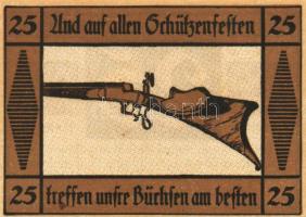 Német Birodalom/Weimari Köztársaság/Suhl D.N. 25Pf(4x) 4klf db, teljes sor T:I