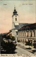 1916 Lugos, Lugoj; Római katolikus templom. Nagel Sándor kiadása 629. / Catholic church (EK)