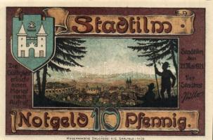 Német Birodalom/Weimari Köztársaság/ Stadtilm 1921. 5Pf + 10Pf + 50Pf(5x) 7klf db, teljes sor T:I