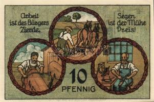 Német Birodalom/Weimari Köztársaság/ Stadtilm 1921. 5Pf + 10Pf + 50Pf(5x) 7klf db, teljes sor T:I