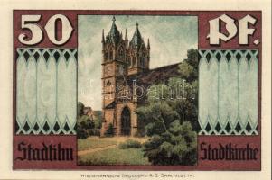 Német Birodalom/Weimari Köztársaság/ Stadtilm 1921. 5Pf + 10Pf + 50Pf(5x) 7klf db, teljes sor T:I