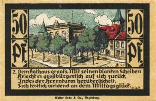 Német Birodalom/Weimari Köztársaság/ Calbe D.N. 25Pf + 50Pf + 75Pf + 1M 4klf db, teljes sor T:I