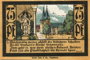 Német Birodalom/Weimari Köztársaság/ Calbe D.N. 25Pf + 50Pf + 75Pf + 1M 4klf db, teljes sor T:I