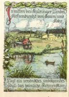 Német Birodalom/Weimari Köztársaság/ Rehmen 1921. 25Pf(2x) + 50Pf(4x) 6klf db, teljes sor T:I